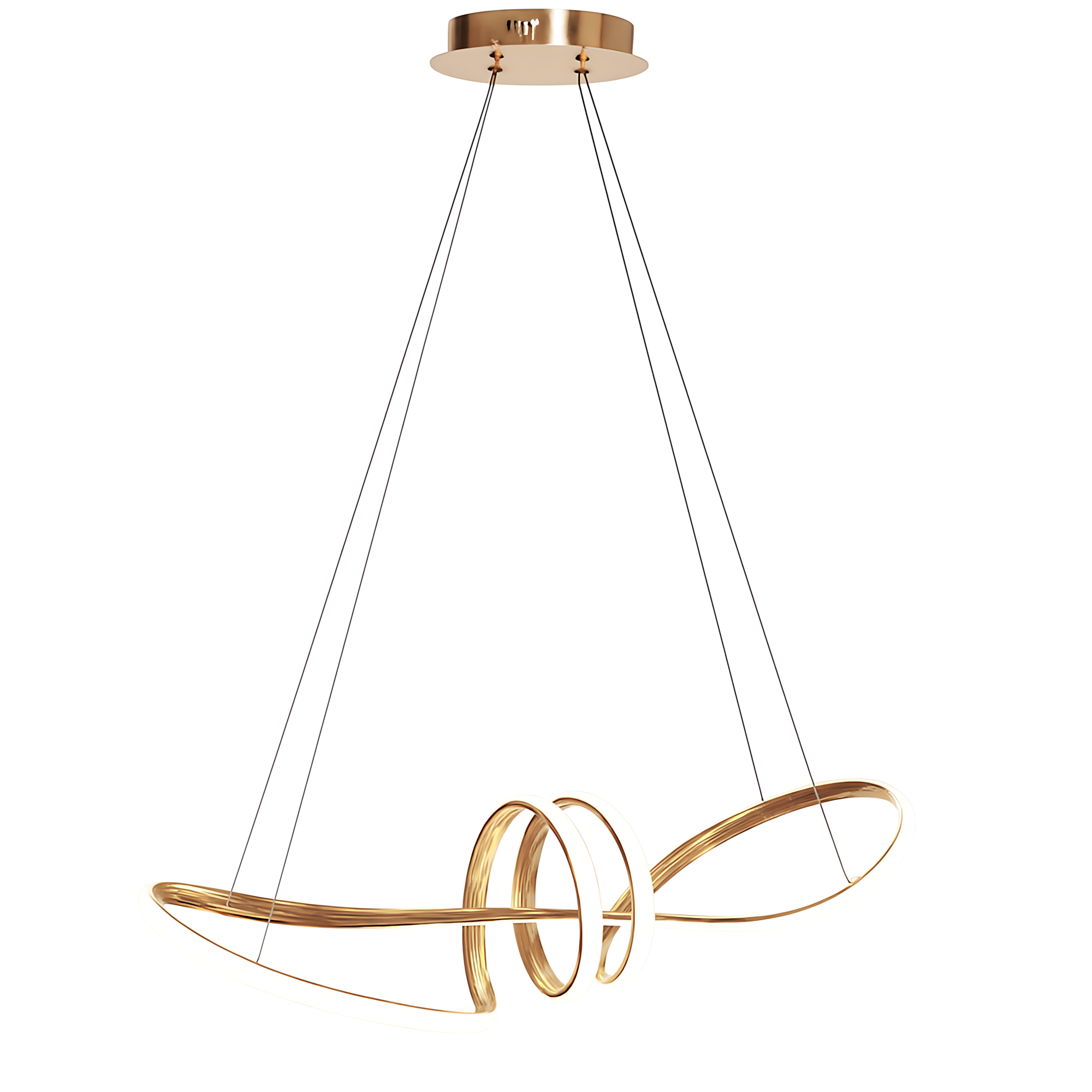 TOOLIGHT hængende loftlampe LHJ036-CP LED Guld 28x69x29cm