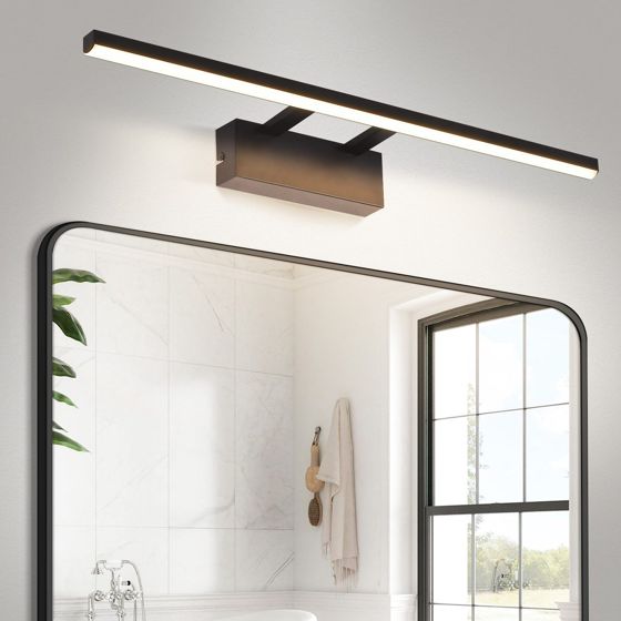 NETTLIFE sort, LED - spejllampe, 60 cm, moderne, 4000K, badeværelse, vægspejllampe