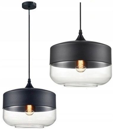 TOOLIGHT hængende loftlampe APP021-1CP ZENIT D Sort 19,5x25x19,5cm