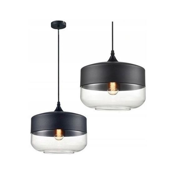 TOOLIGHT hængende loftlampe APP021-1CP ZENIT D Sort 19,5x25x19,5cm