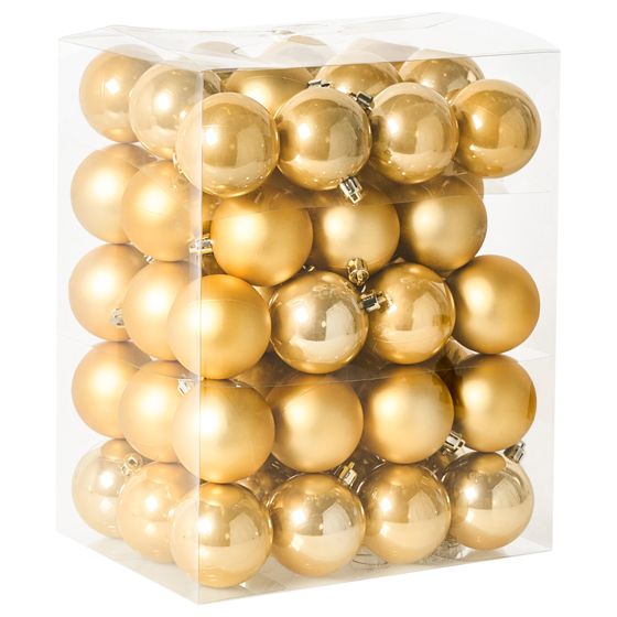 Sæt af 60 julekugler FEGEN Guld