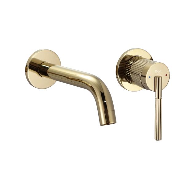 REA Indbygget Håndvaskarmatur Argon Js-622704G + Box Guld, 11X22,5X11Cm
