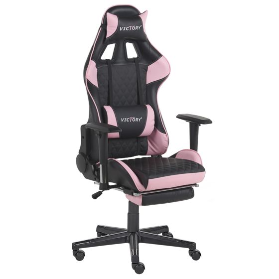 Gamingstol VICTORY Kunstlæder Lyserød