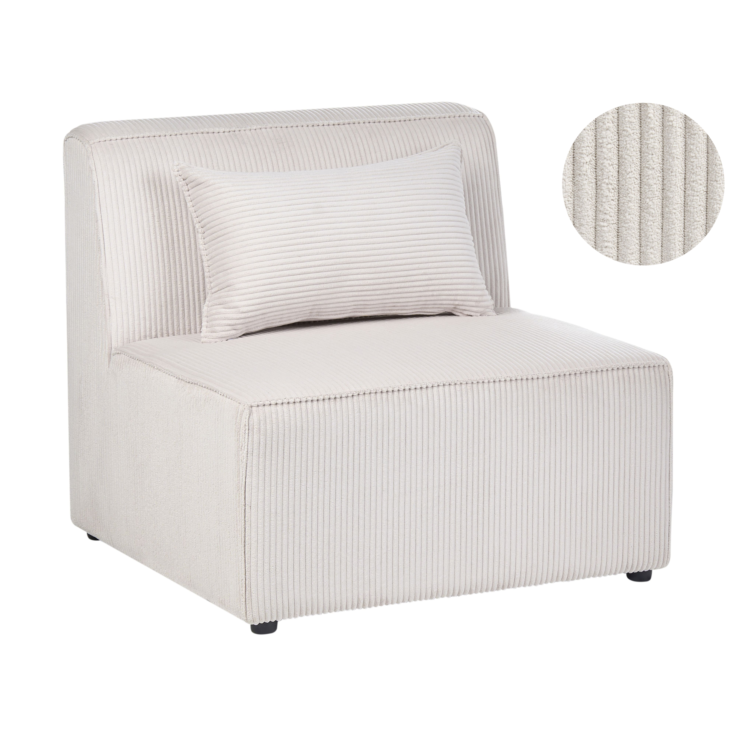 Stol Modul LEMVIG Fløjl Beige