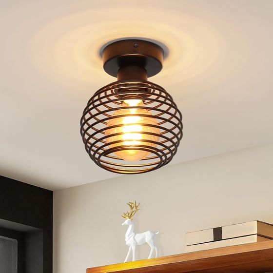 NETTLIFE LED loftlampe, sort metal