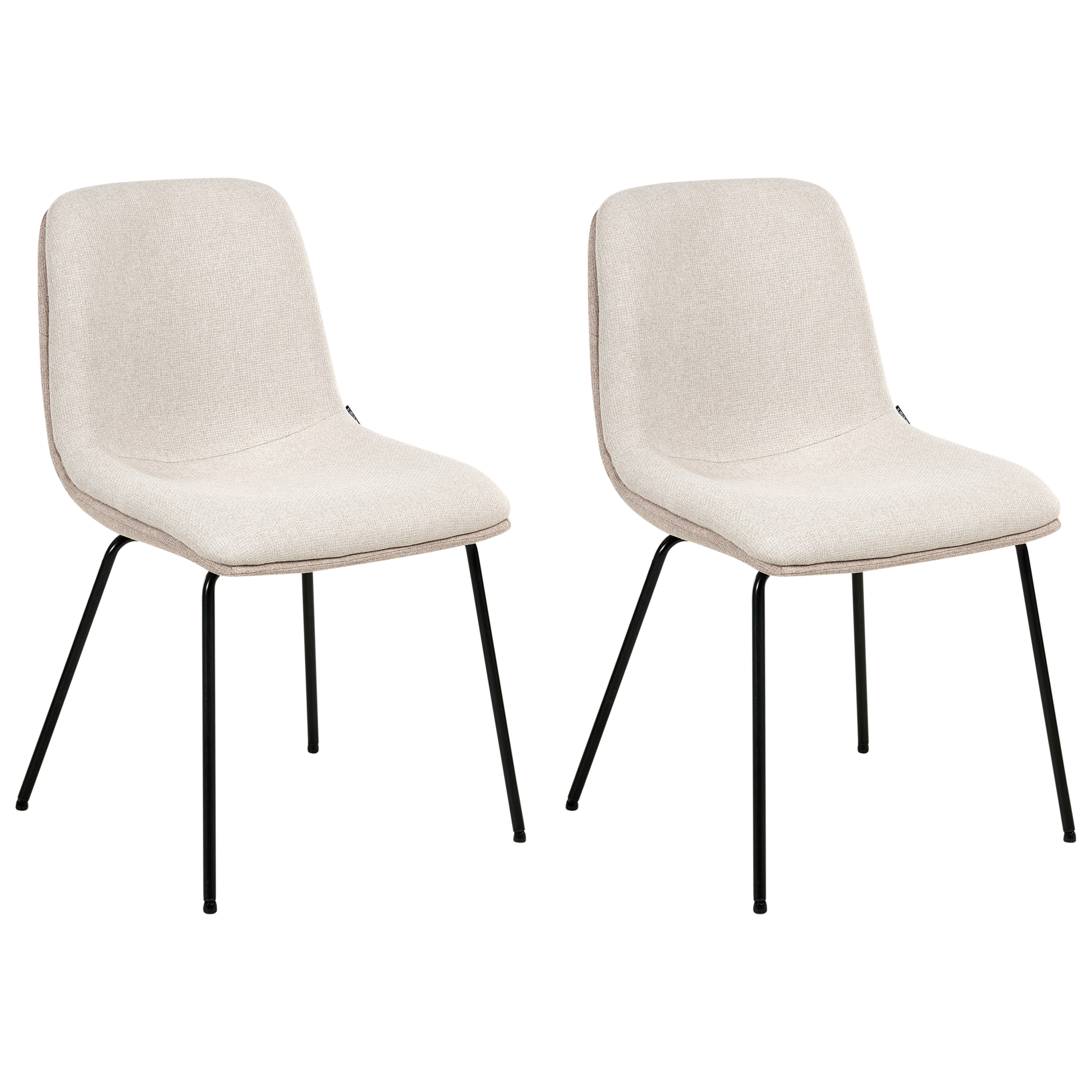 Sæt med 2 spisebordsstole LORIDA Beige