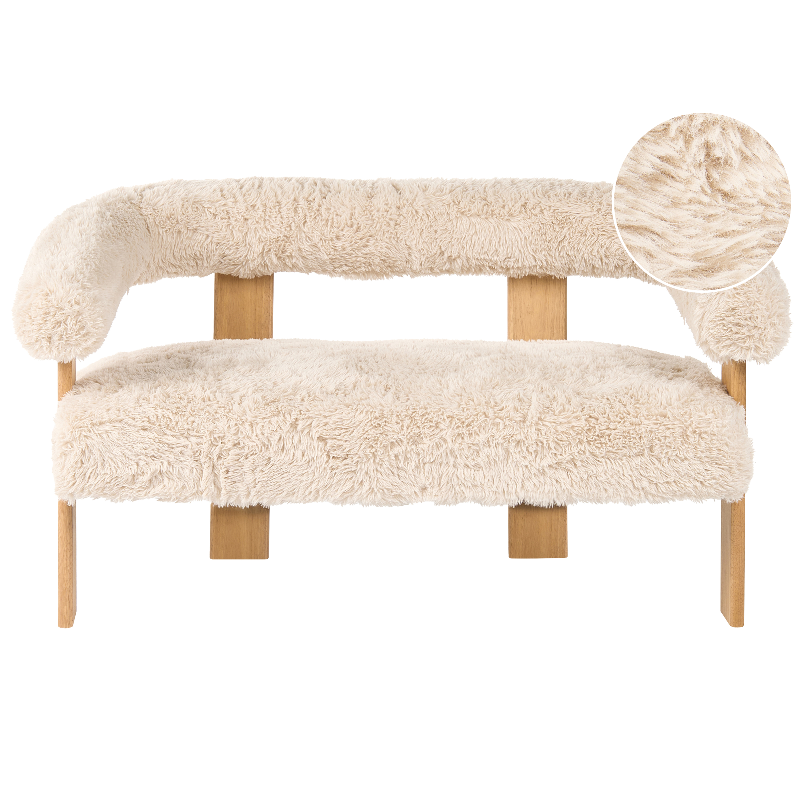 Sofa 2 personers ILBRO Kunstig pels