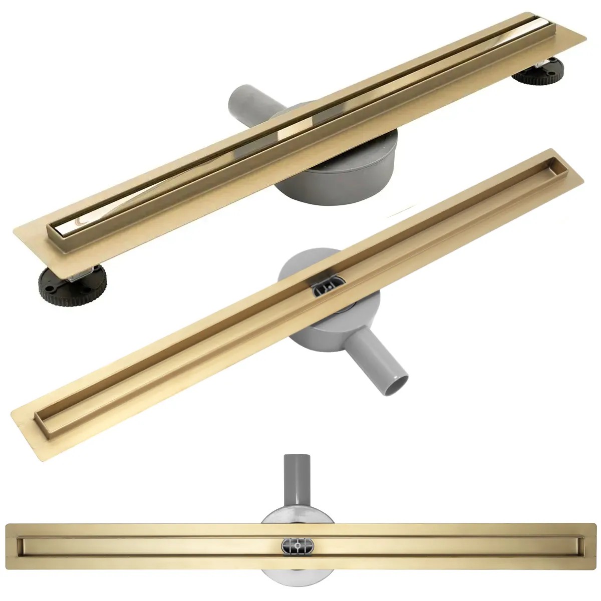 REA linjeafløb NEO SLIM PRO 500 Guld, 50x3,1x8cm