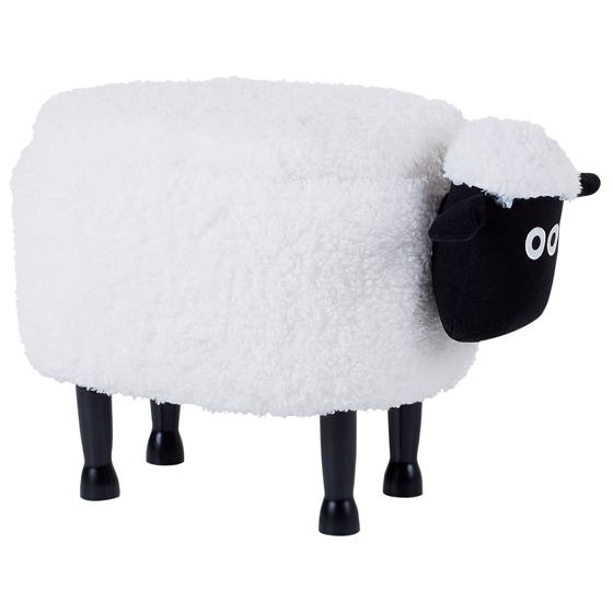 Dyrepuf med opbevaring SHEEP Får Hvid