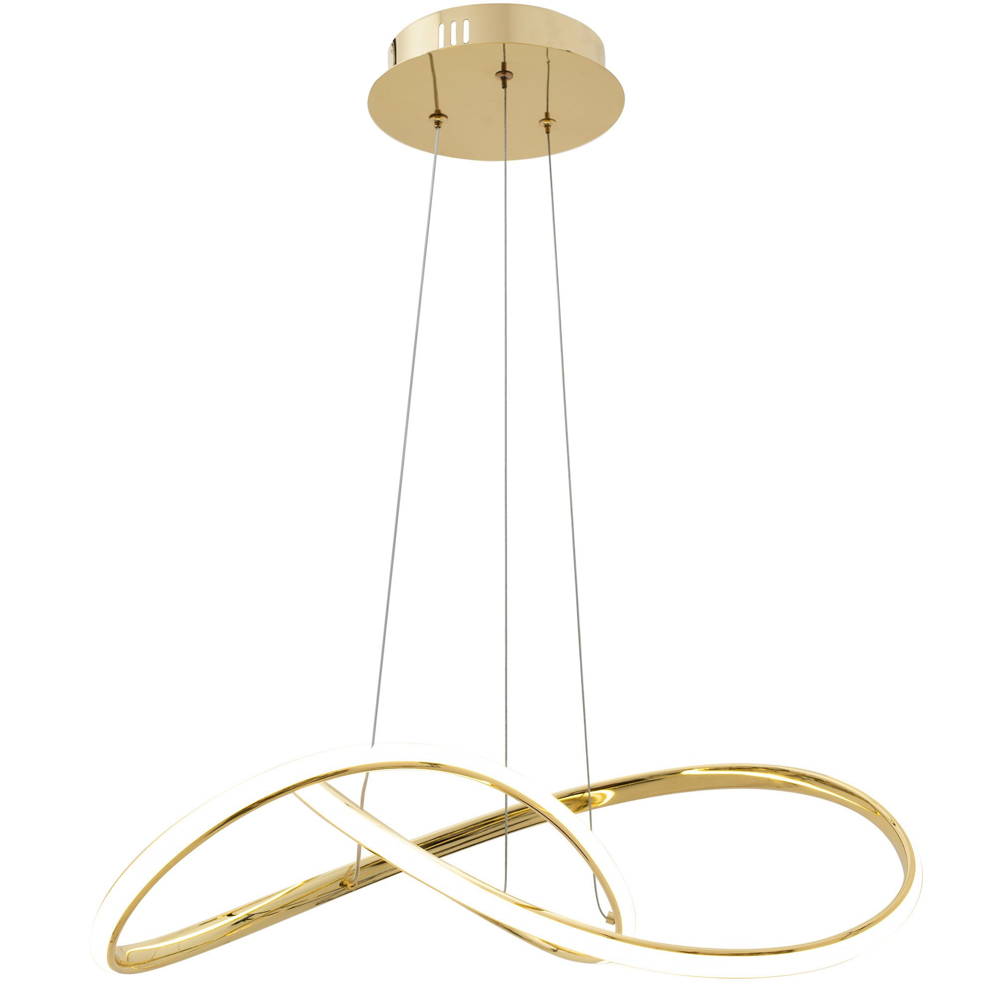 TOOLIGHT hængende loftlampe LED APP1601-CP Guld 56x55x16cm