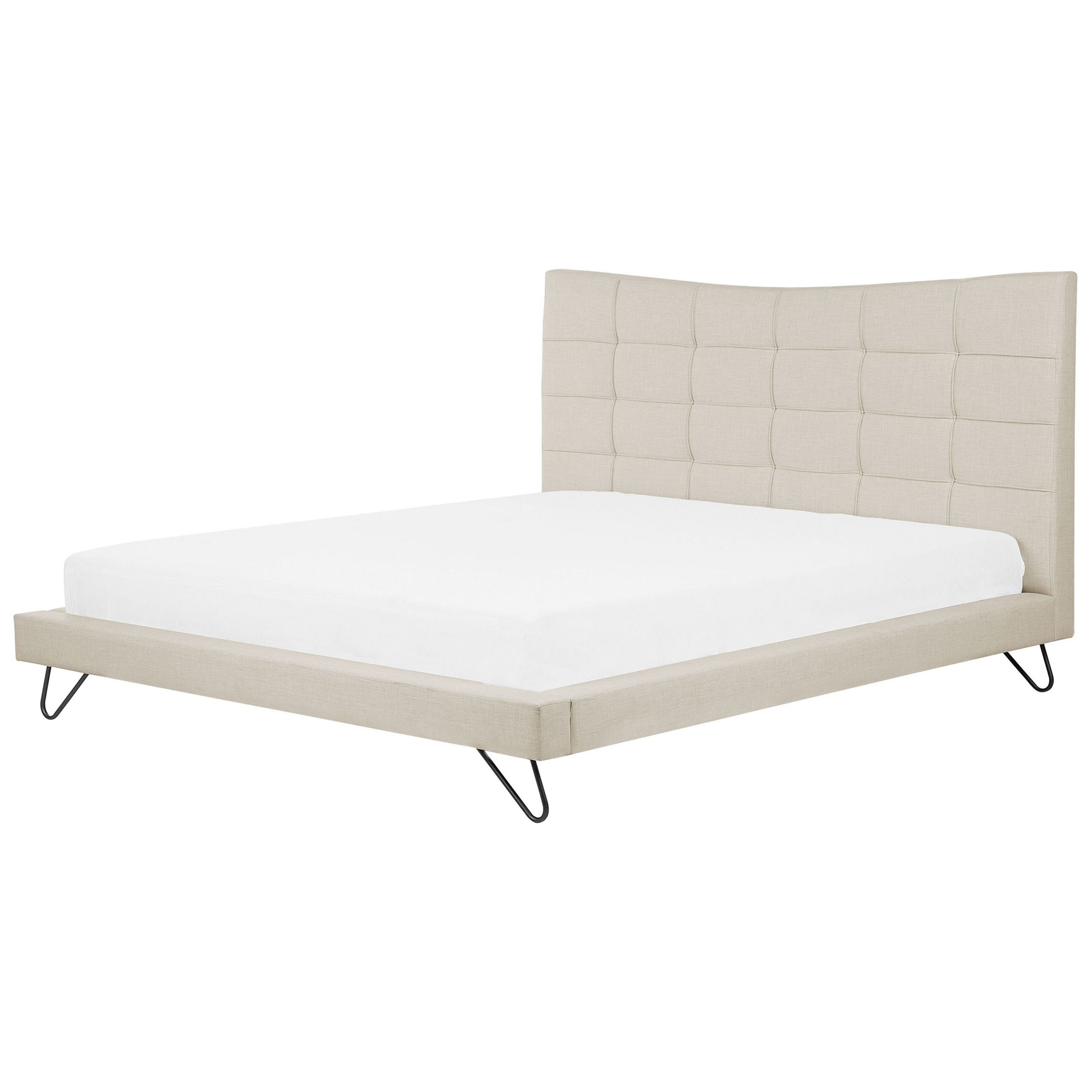 Seng LANNION 180 x 200 cm Lys Beige
