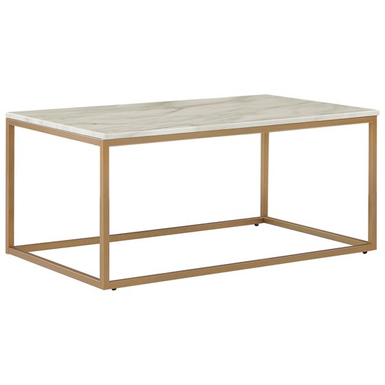 Sofabord DELANO Marmor/guld