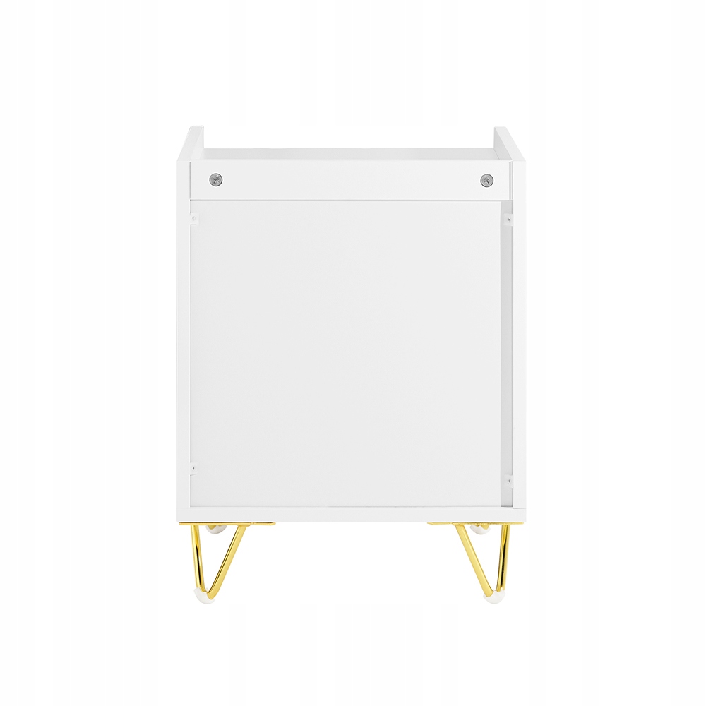 SoBuy FBT169-W Sengebord, Sengebord med skuffe og hylde, Moderne sidebord til soveværelse og stue, Hvid B40 x D40 x H51 cm
