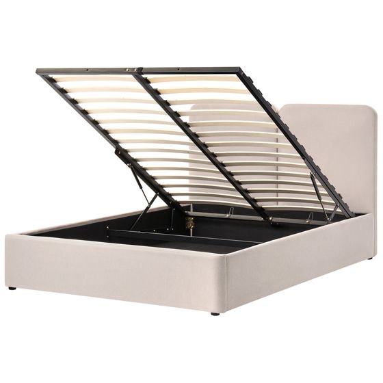 Seng med opbevaring ARBOIS Beige 160 x 200 cm