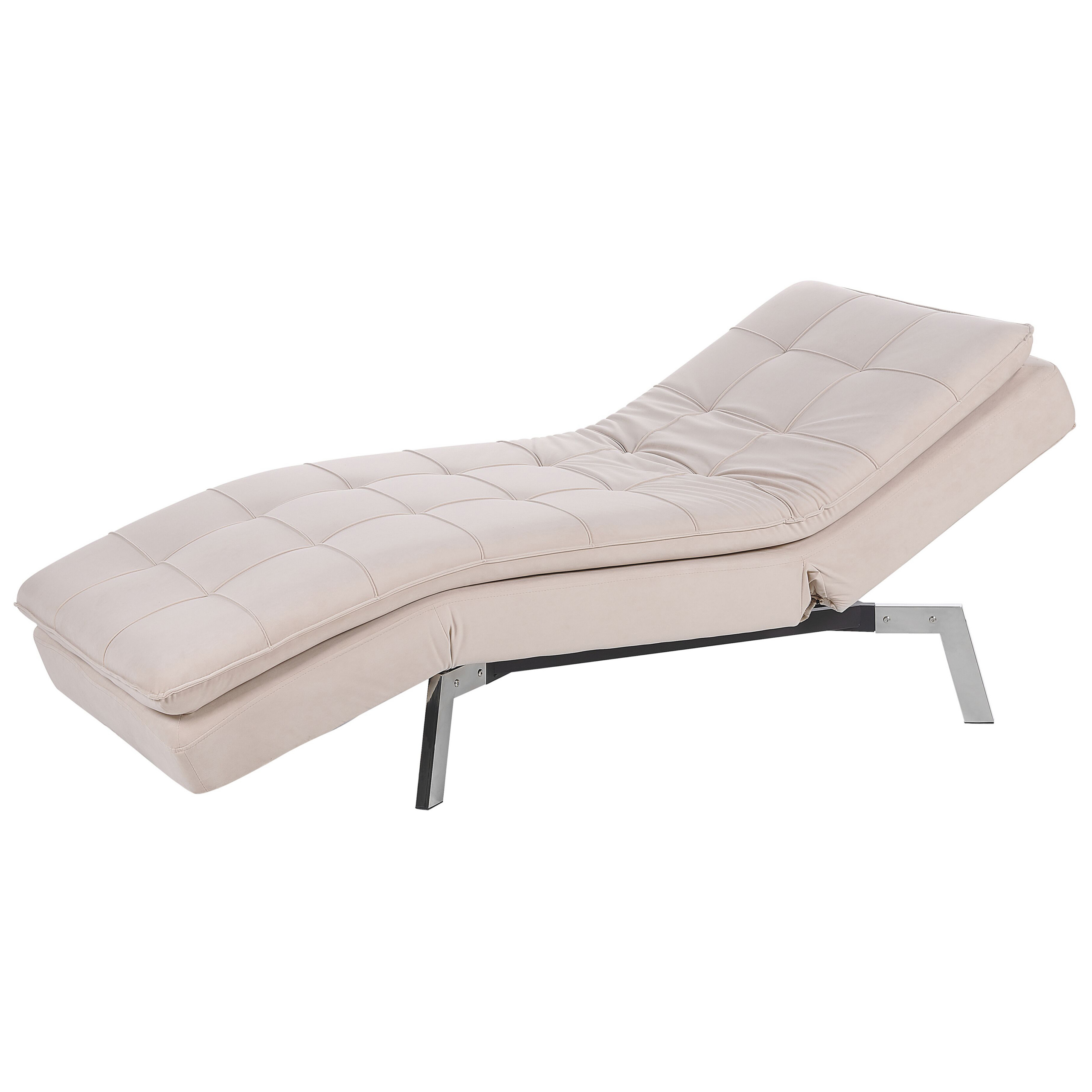 Chaiselong LOIRET Velour Beige