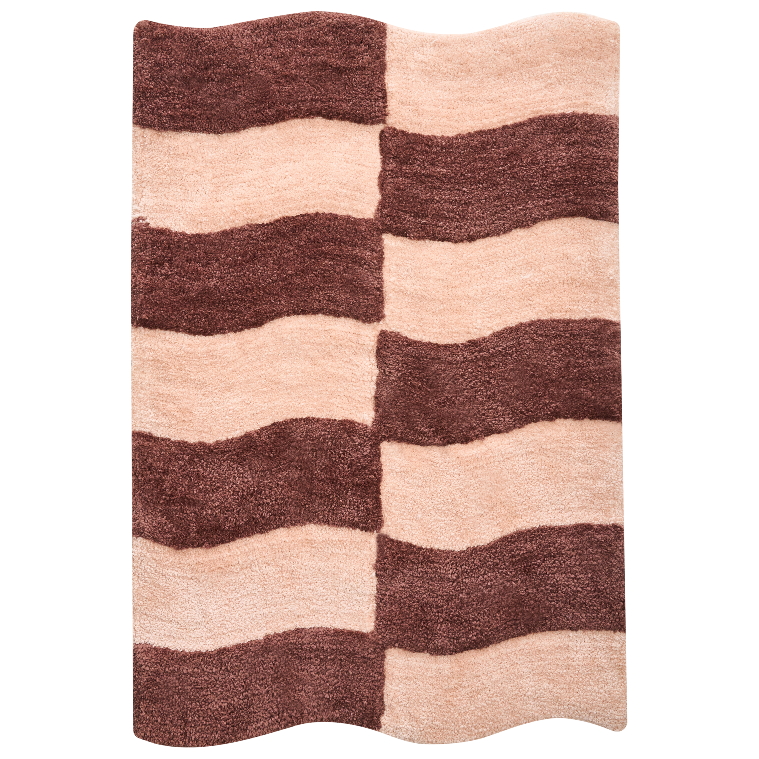 Bademåtte DIWANA Brun/beige 60 x 90 cm
