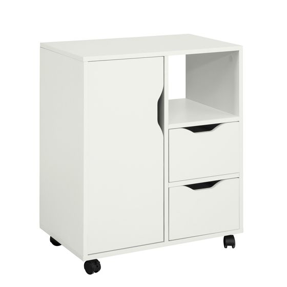 SoBuy printerbord, Printerskab, printermøbler FBT105-W