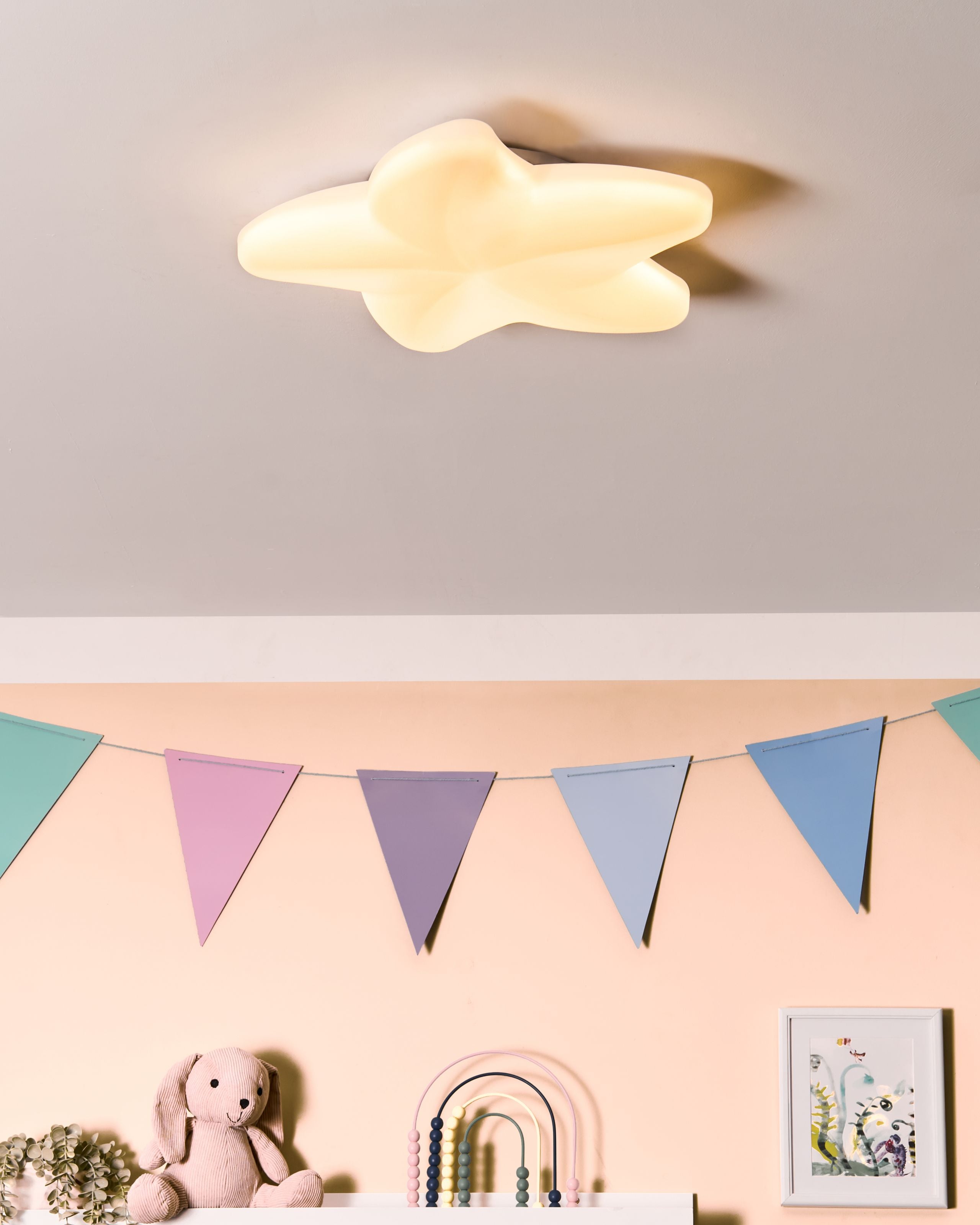 LED loftslampe Søstjerne SURNA Med dæmpning Hvid