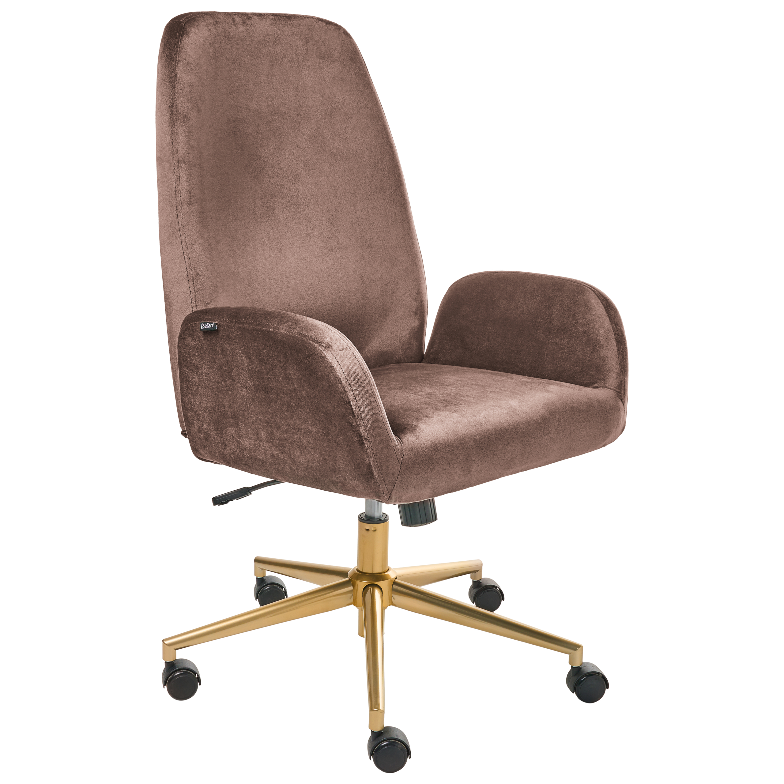 Kontorstol CLARE Velour Brun