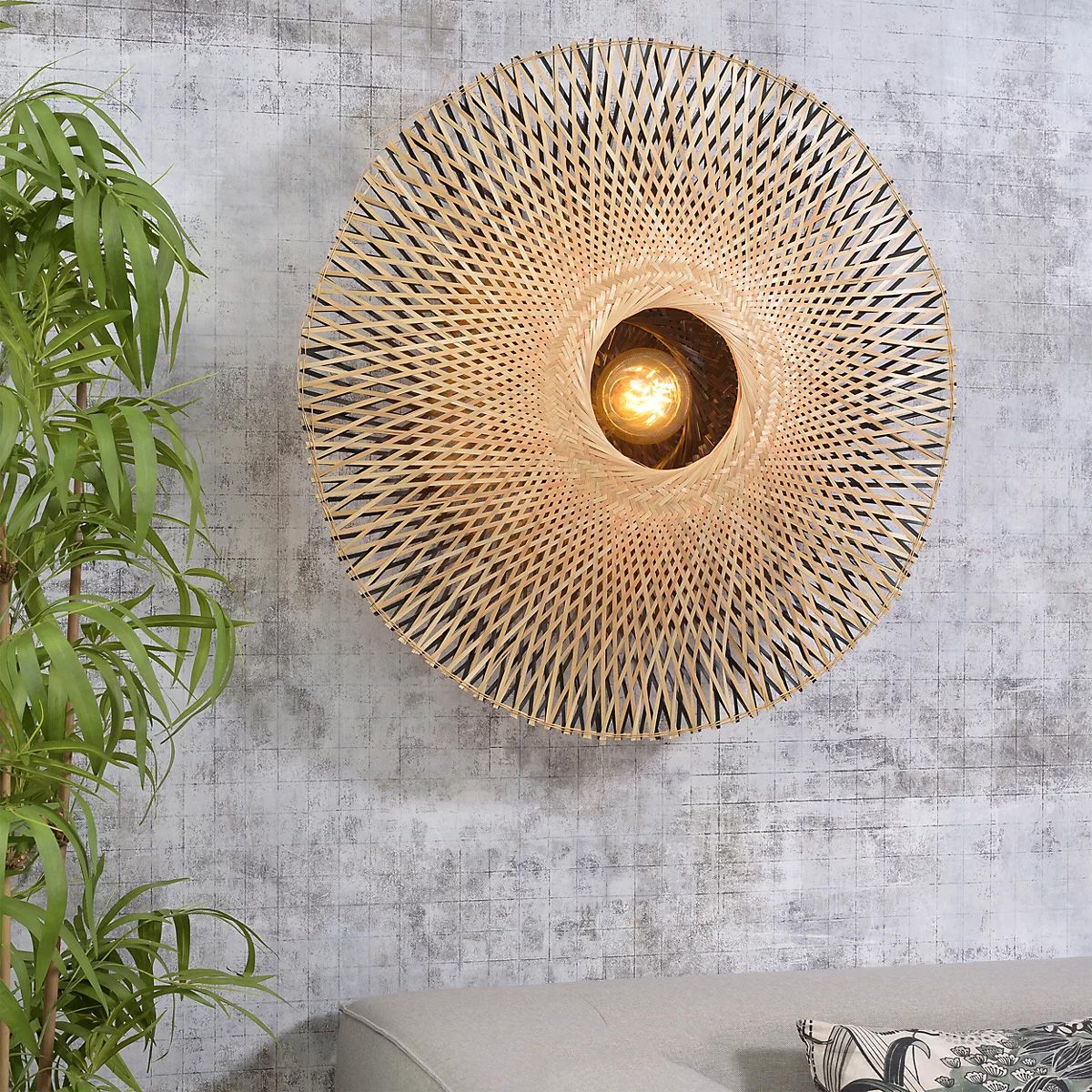 TOOLIGHT væglampe APP1330-1W BOHO Beige 18x55x55cm