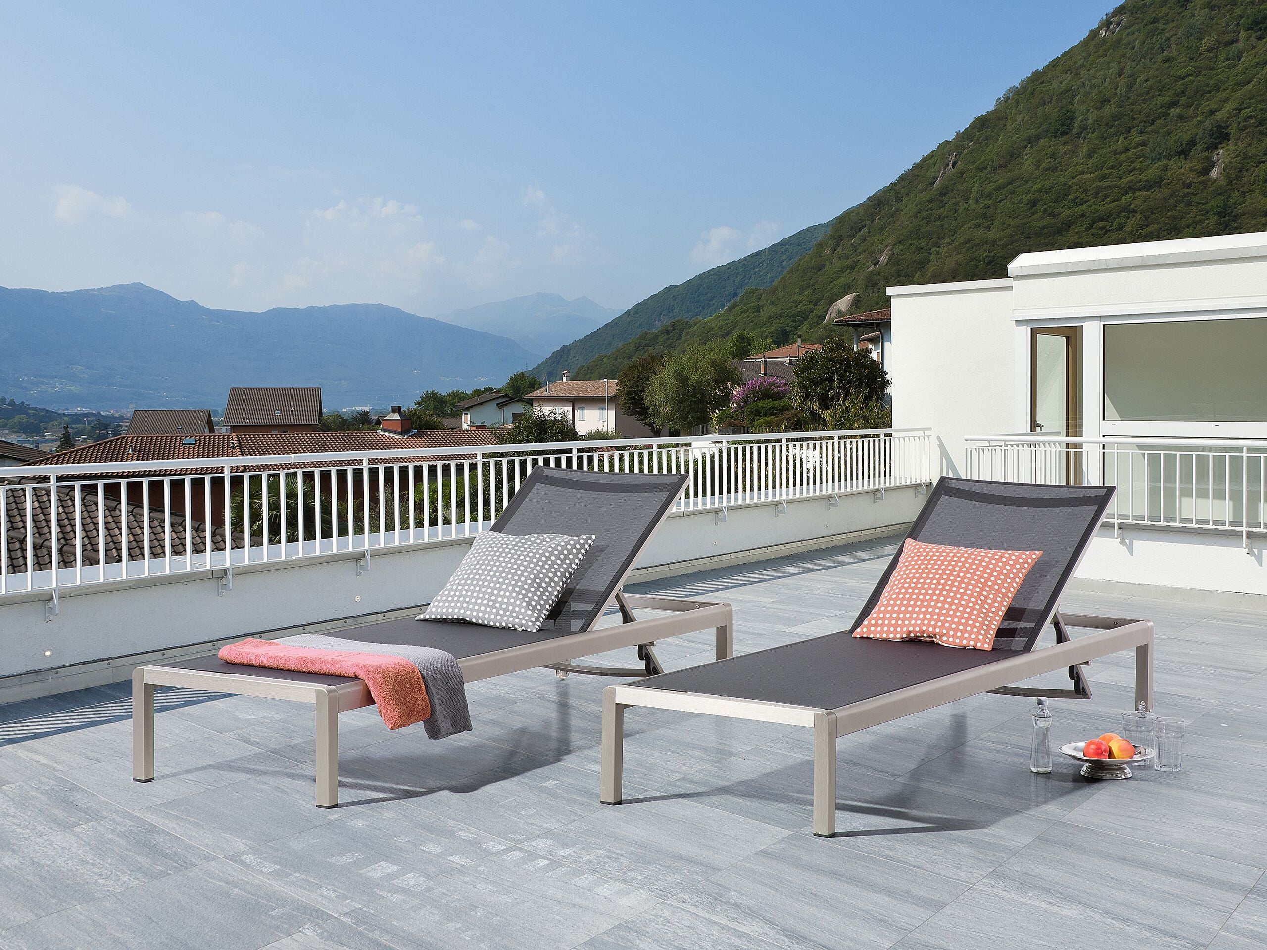 Liggestol FOSSATO Metal Sort