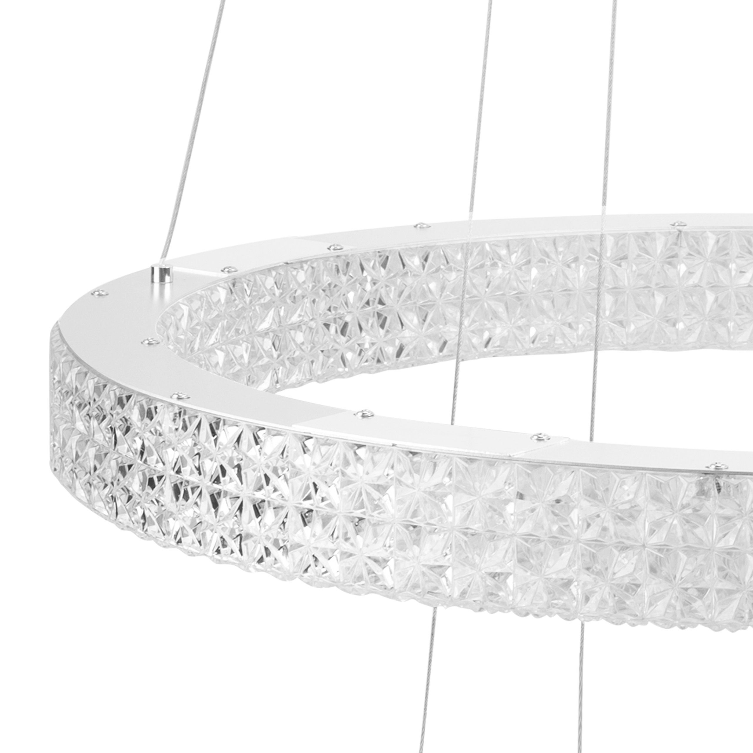 TOOLIGHT hængende loftlampe MS008-CP LED Krom 60x60x90cm