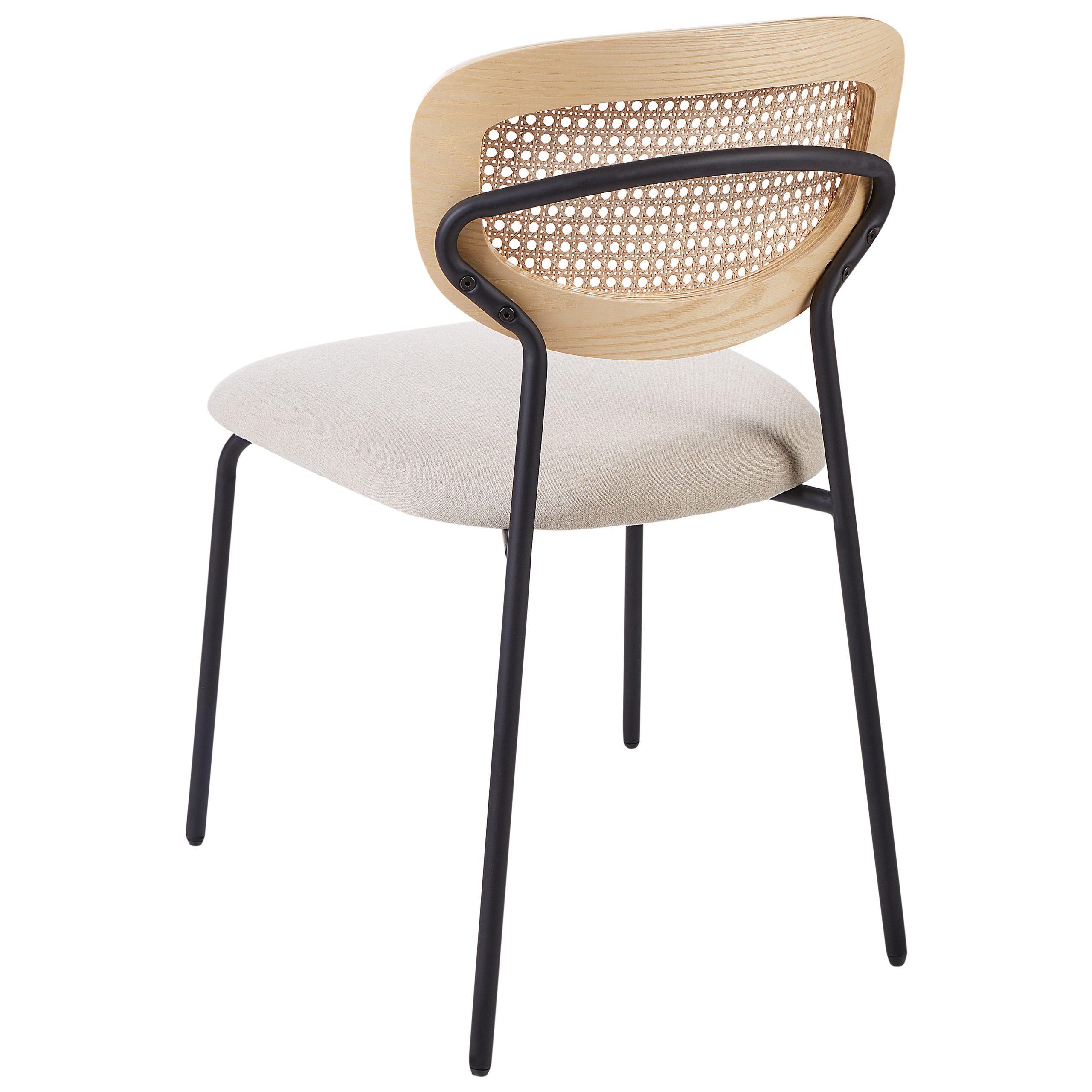 Sæt med 2 spisebordsstole MAYETTA Metal Lys Beige