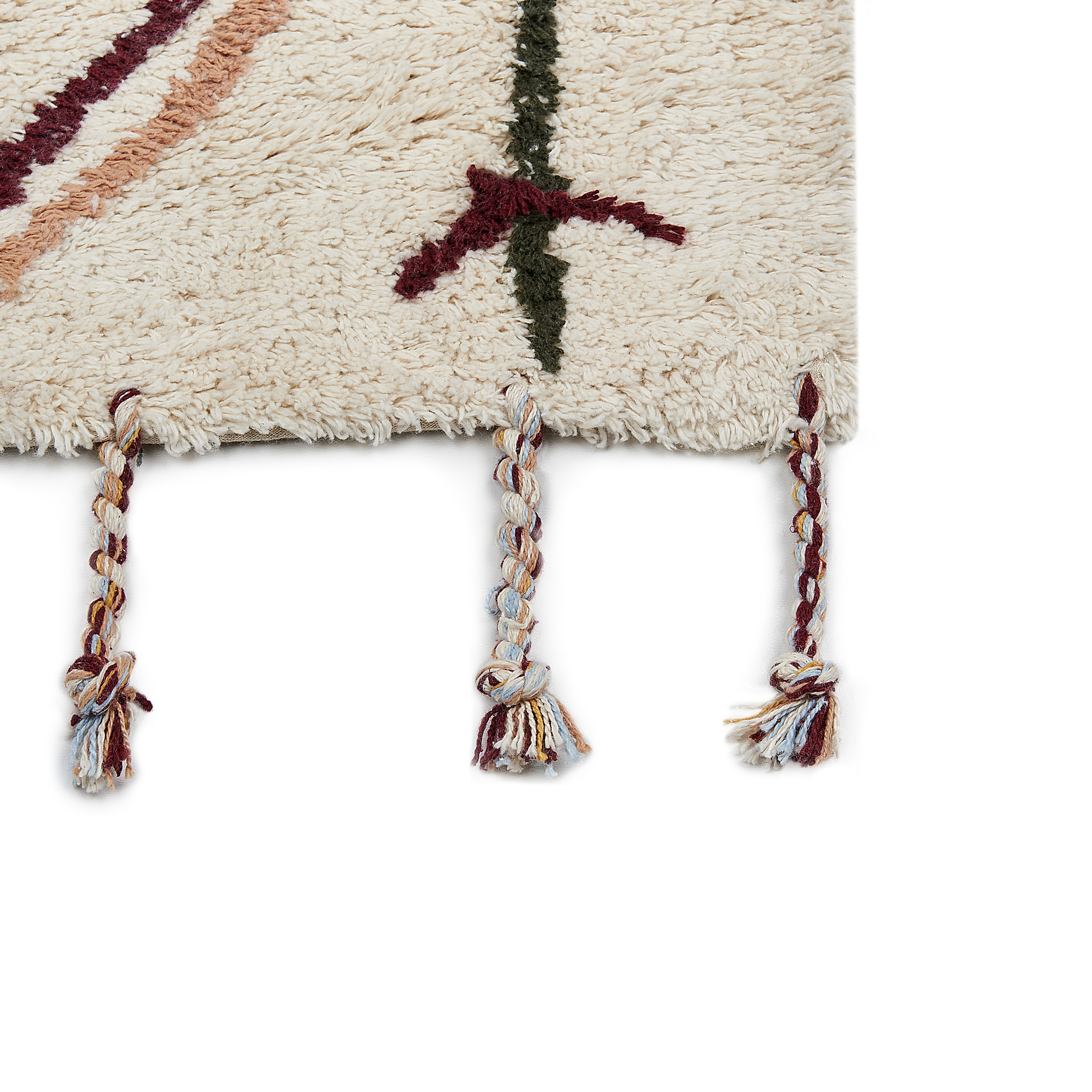 Gulvtæppe CORUM Beige 80 x 150 cm Bomuld