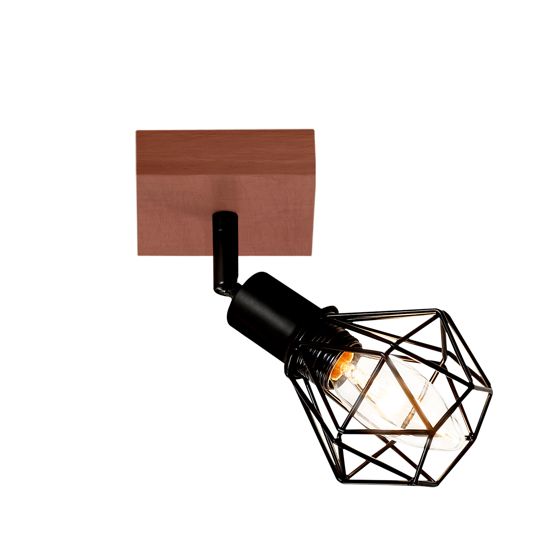 NETTLIFE - loftspotlight af sort metal