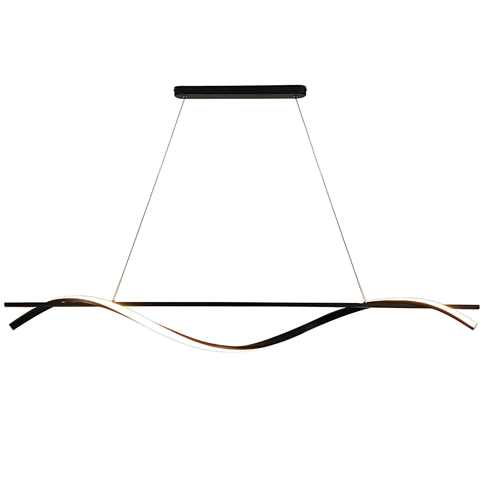 TOOLIGHT hængende loftlampe LHJ019-CP 120cm Sort 120x20x40cm