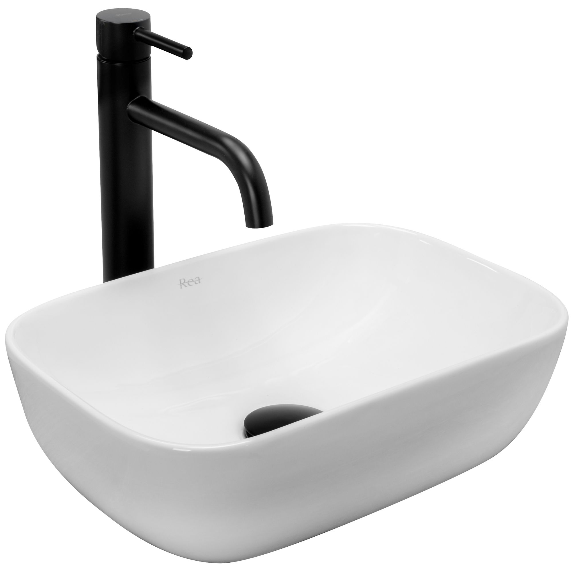 REA bordmonteret håndvask BELINDA MINI Hvid, 36x25x11,5cm