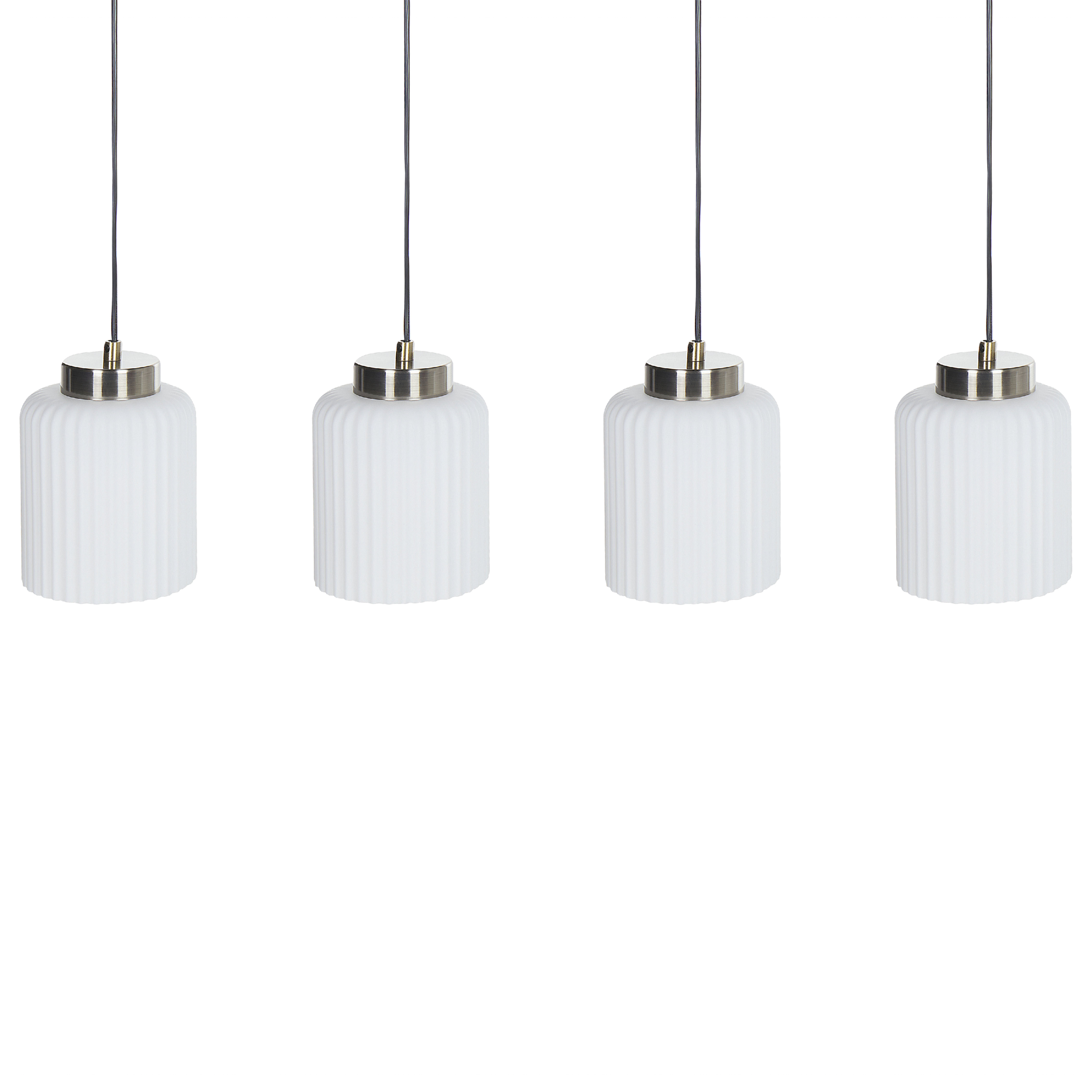 Loftlampe CAUDELO Metal Sort/hvid