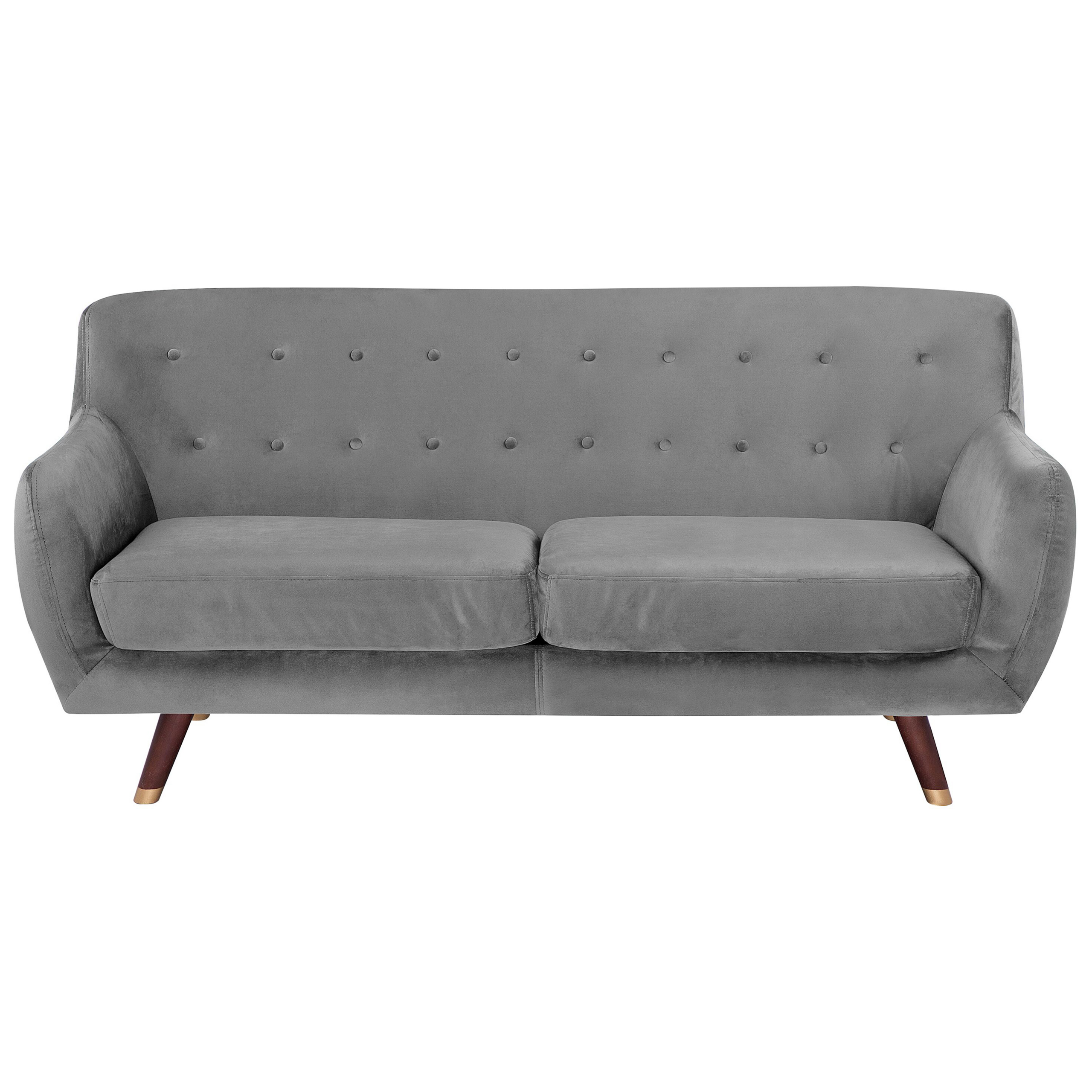 Sofa 3 personers BODO Velour Grå