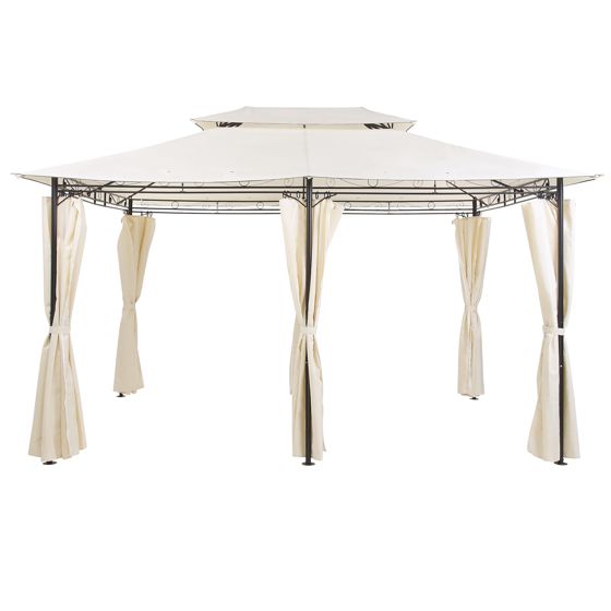 Lysthus COLOS 400 cm 300 cm Metal Beige