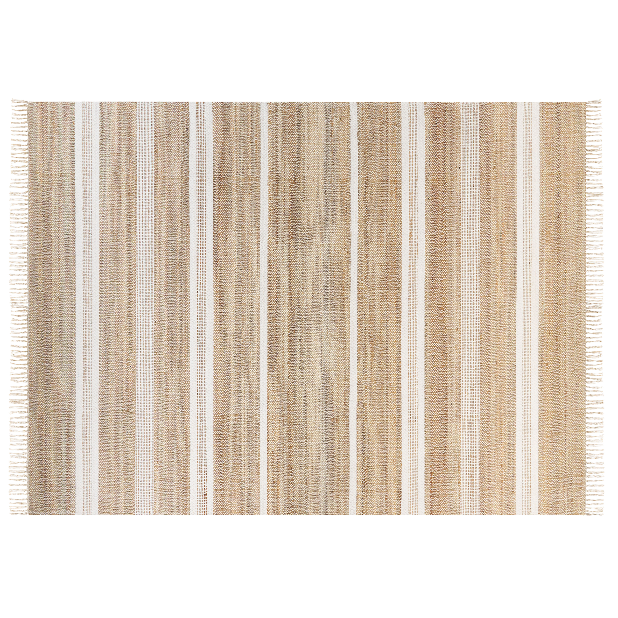 Gulvtæppe TALPUR Hvid 160 x 230 cm Jute