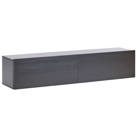 Vægmonteret tv-bord GLADSTONE Sort
