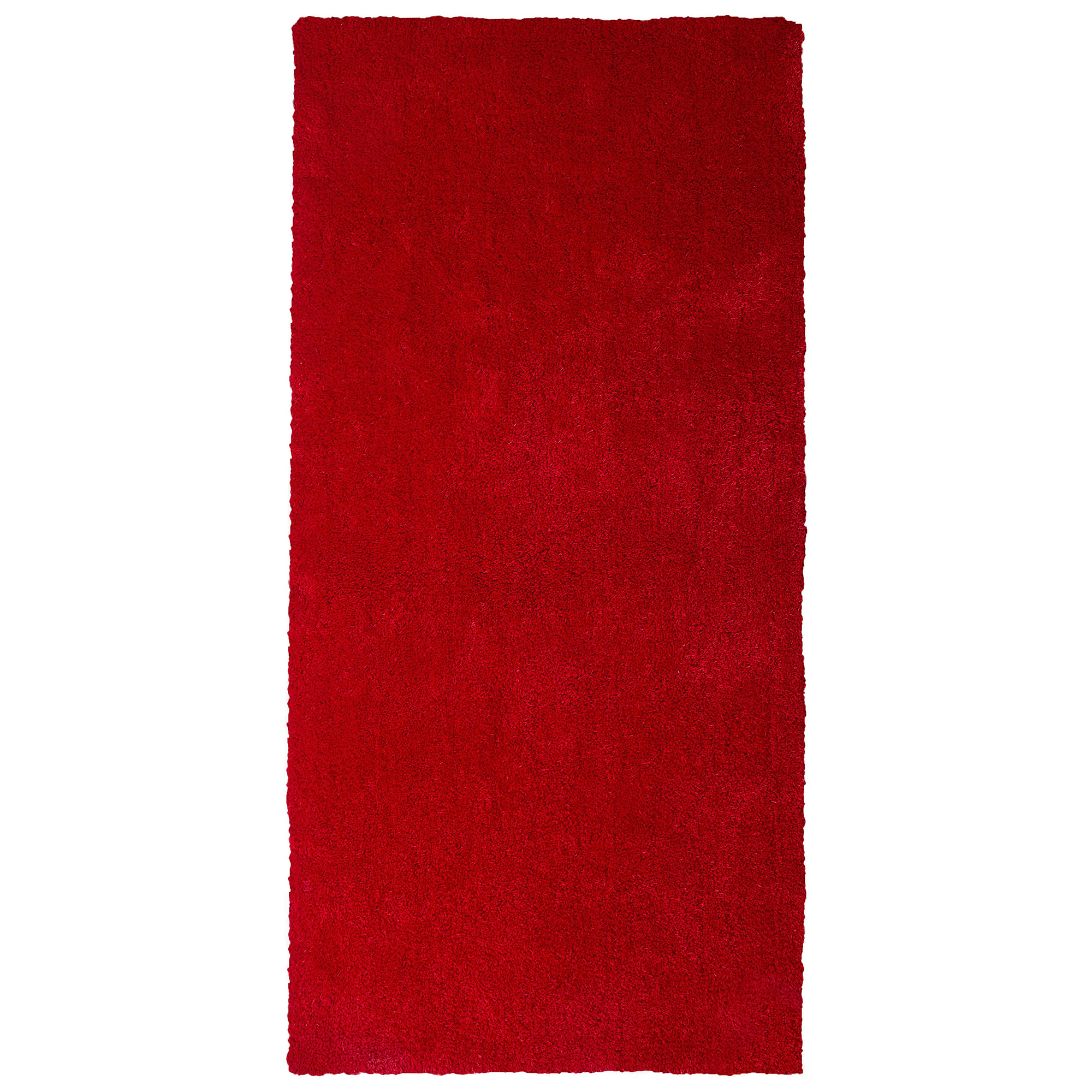 Shaggy gulvtæppe DEMRE Rød 80 x 150 cm