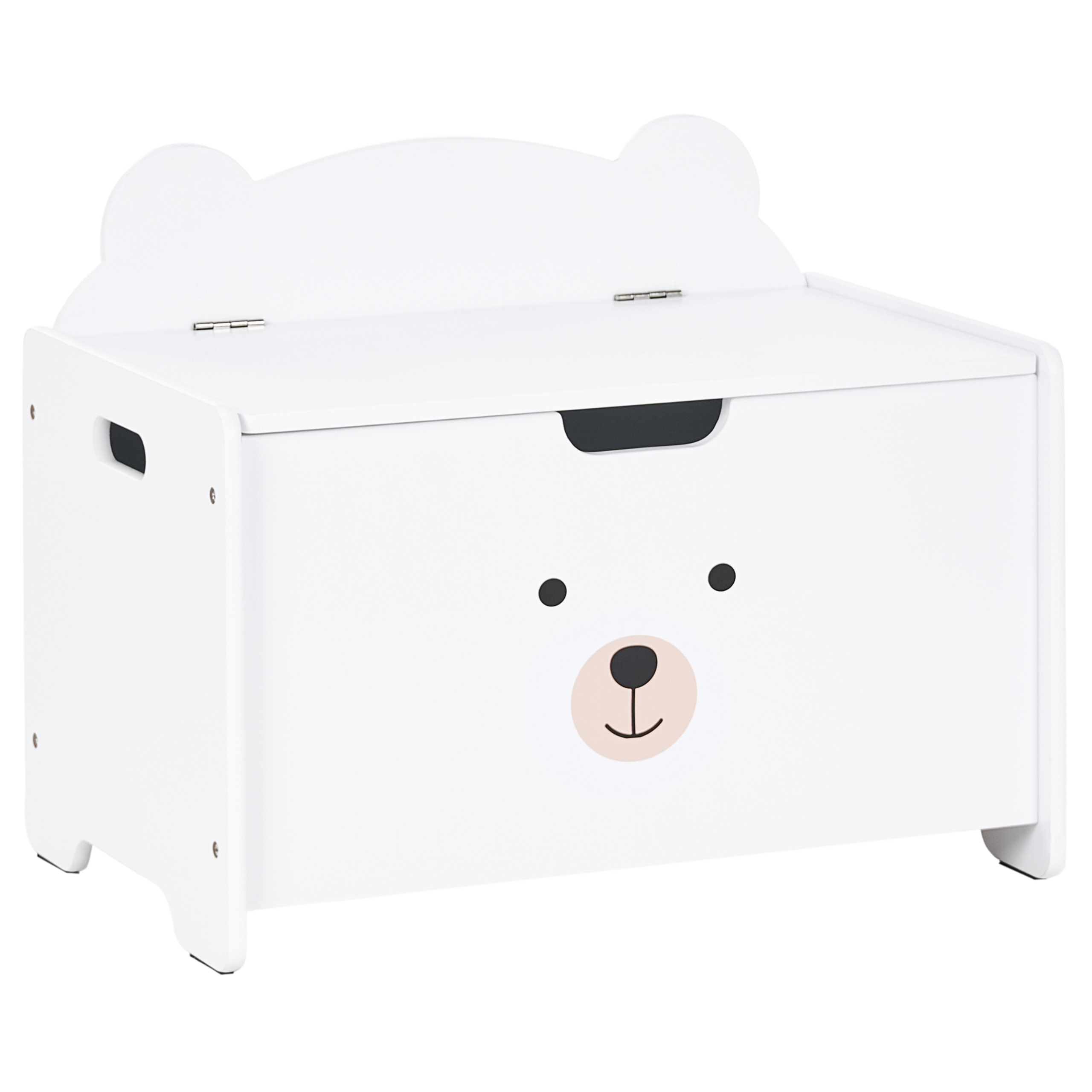 Legetøjskasse MIMILI 48 cm med bænk Hvid