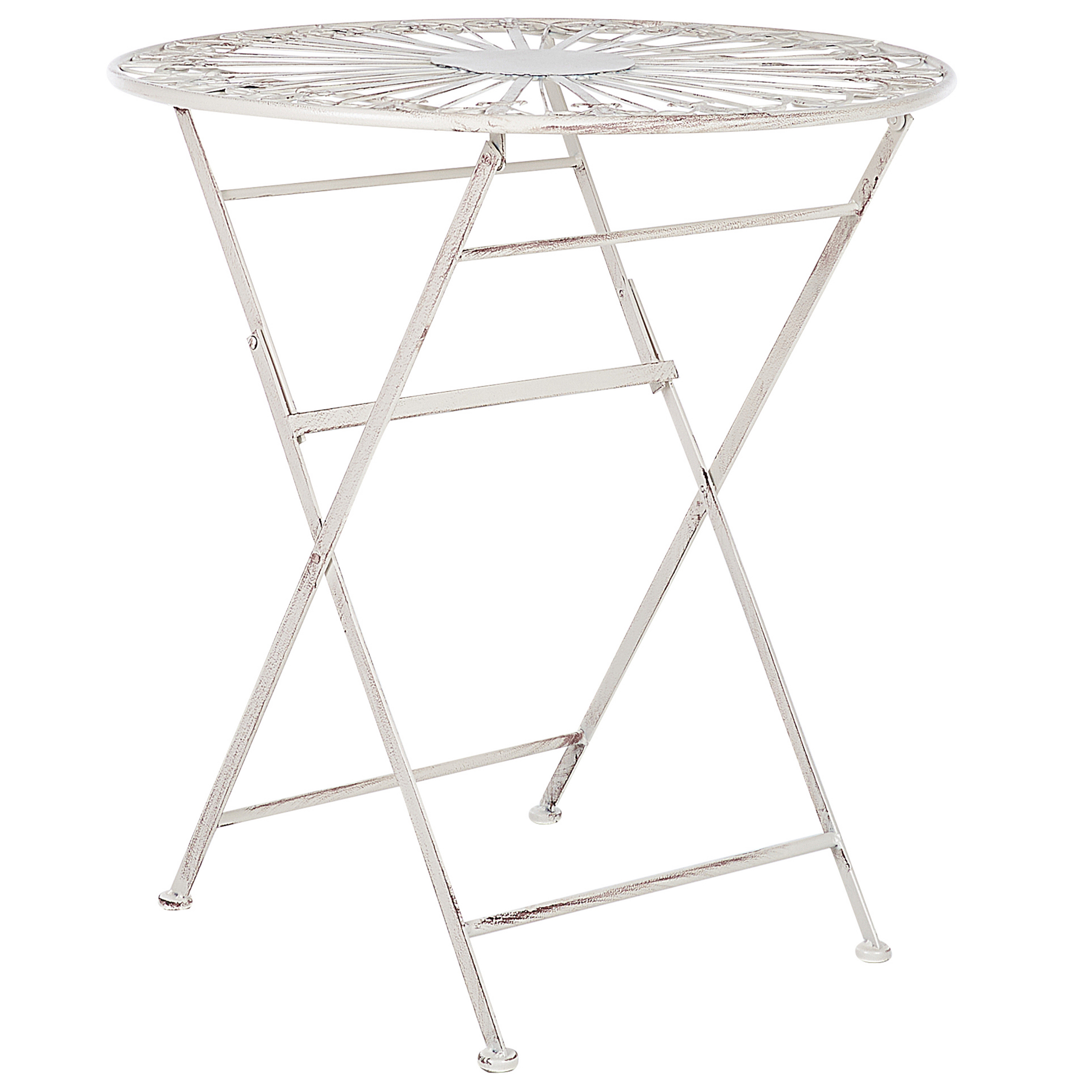 Bistro bord SCAFA 70 cm 70 cm Metal Hvid