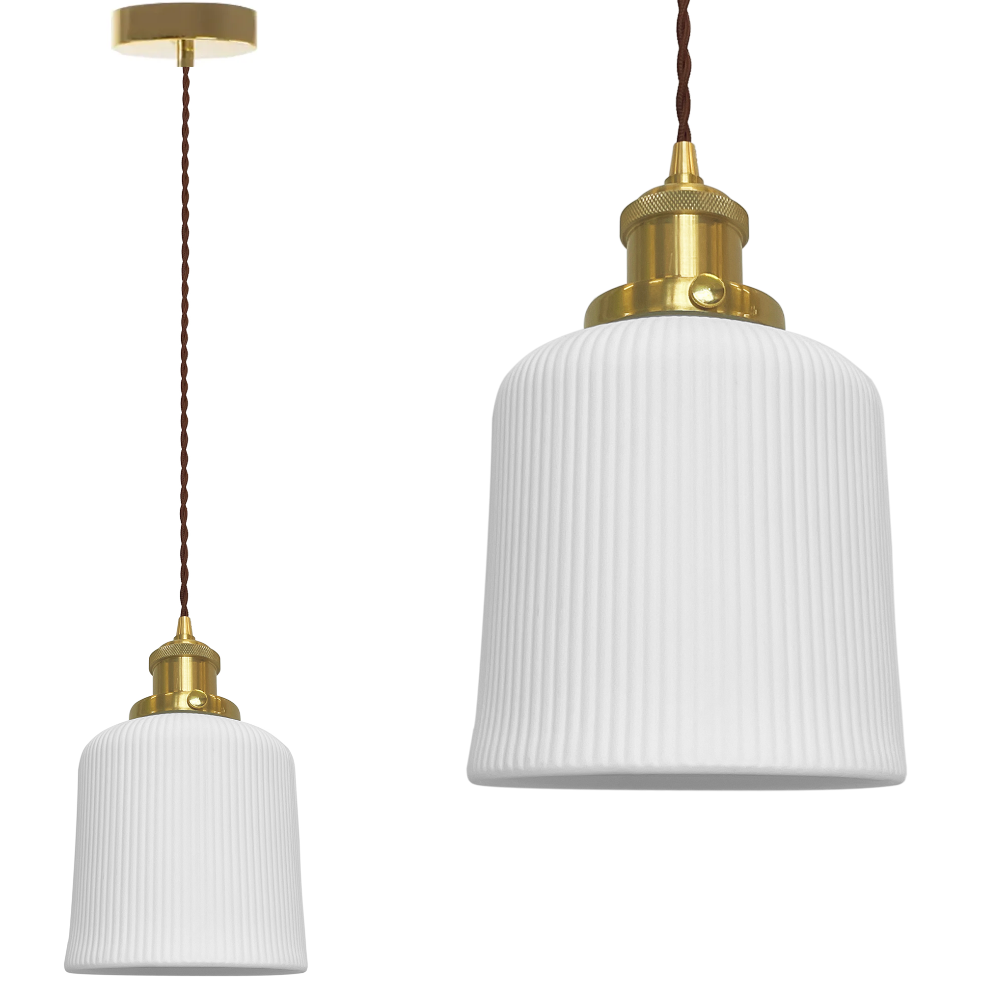 TOOLIGHT hængende loftlampe APP1173 Hvid 14x14x21,5cm