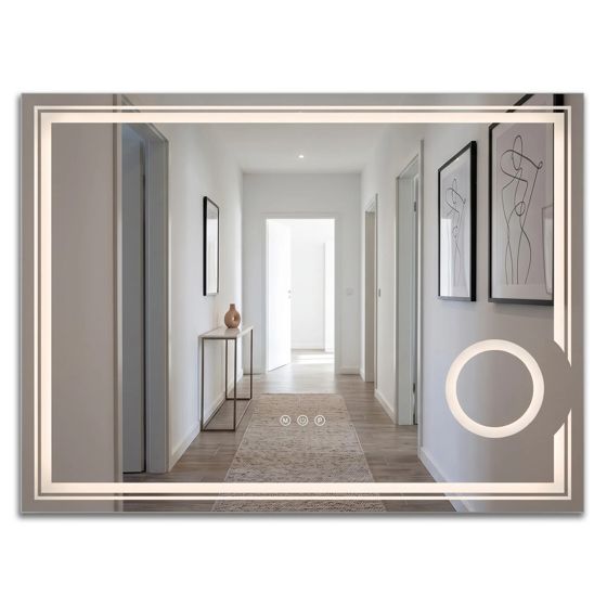 REA spejl Haven 60x80 LED Gennemsigtig 2x80x60cm