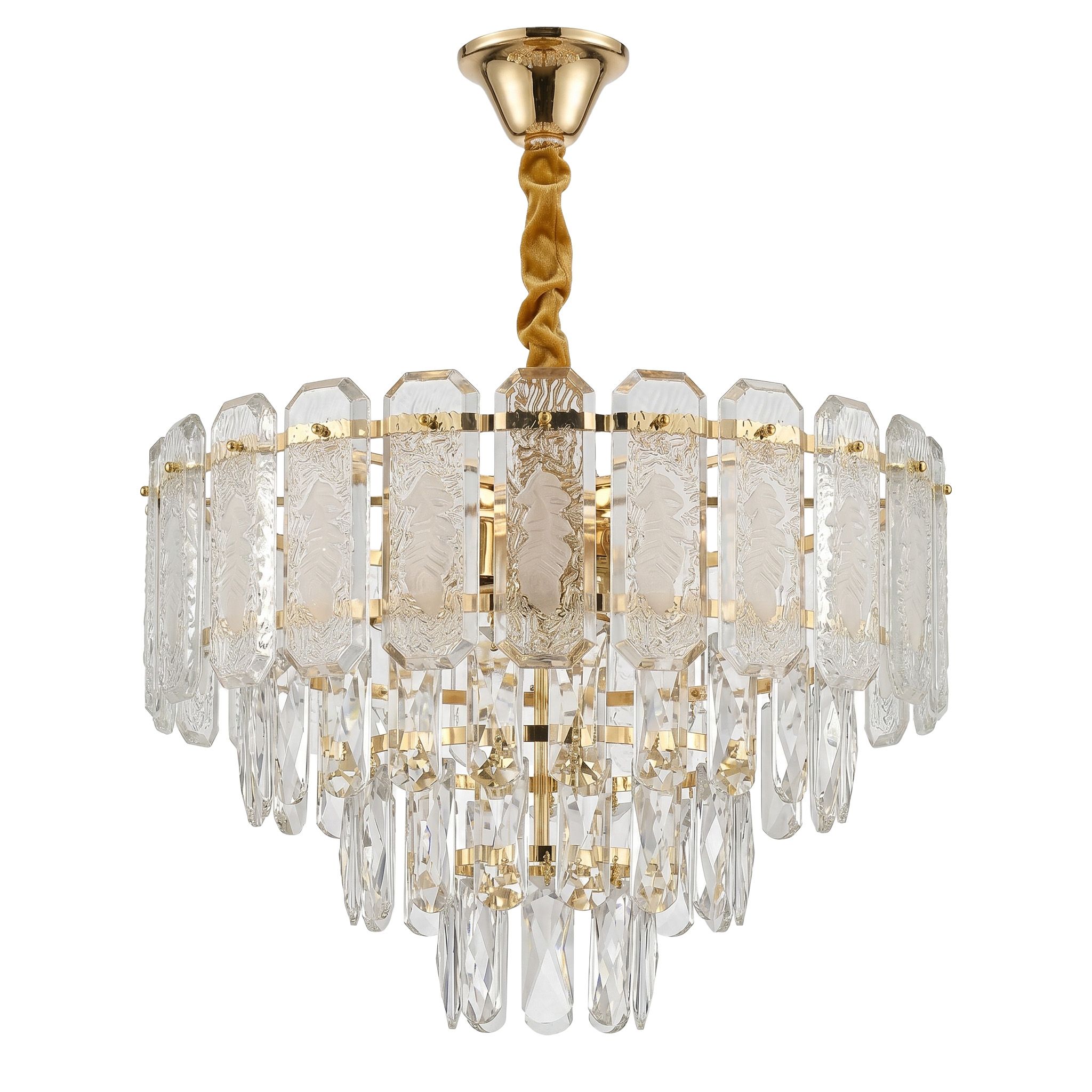 TOOLIGHT hængende loftlampe SWE088-CP 40cm Guld 37x37x80cm