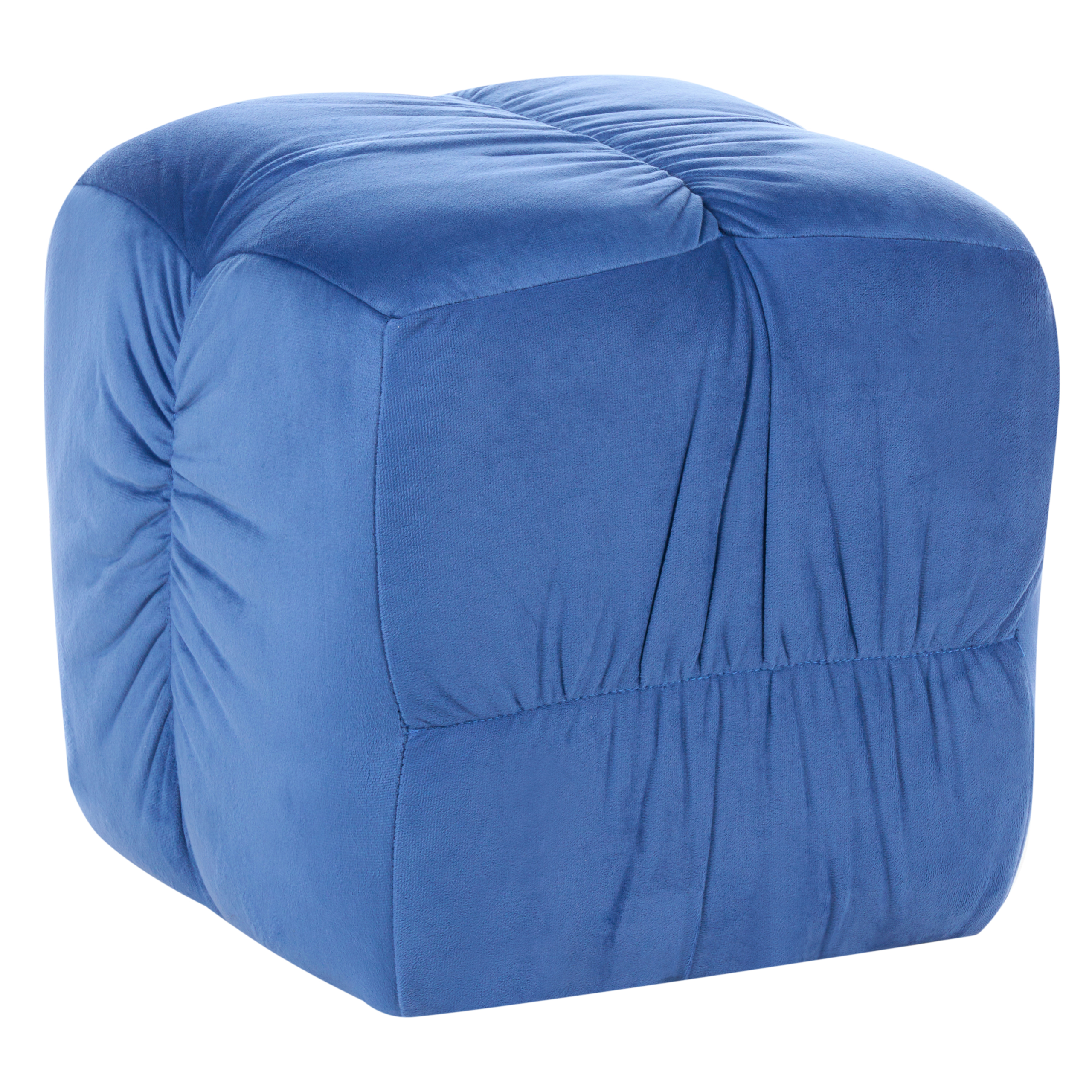 Puf TURLEY Velour Blå