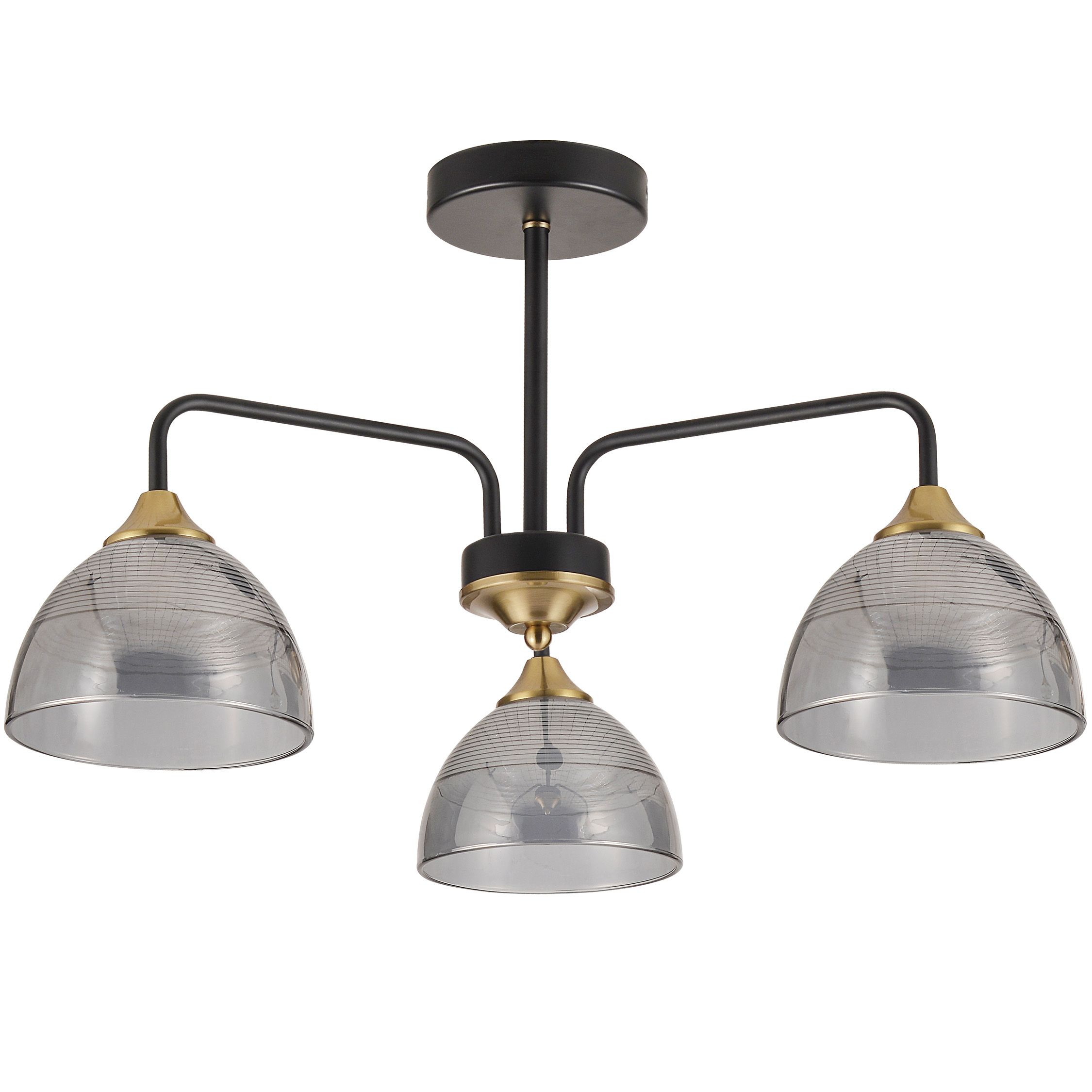TOOLIGHT hængende loftlampe G084-3C Sort/Grå 54x54x30cm