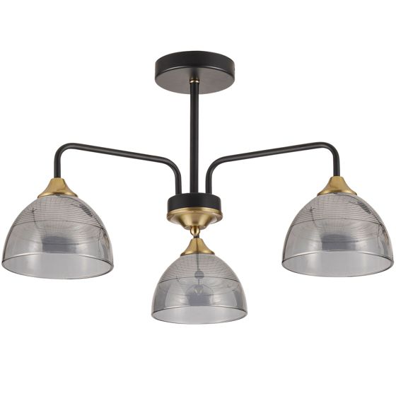 TOOLIGHT hængende loftlampe G084-3C Sort/Grå 54x54x30cm