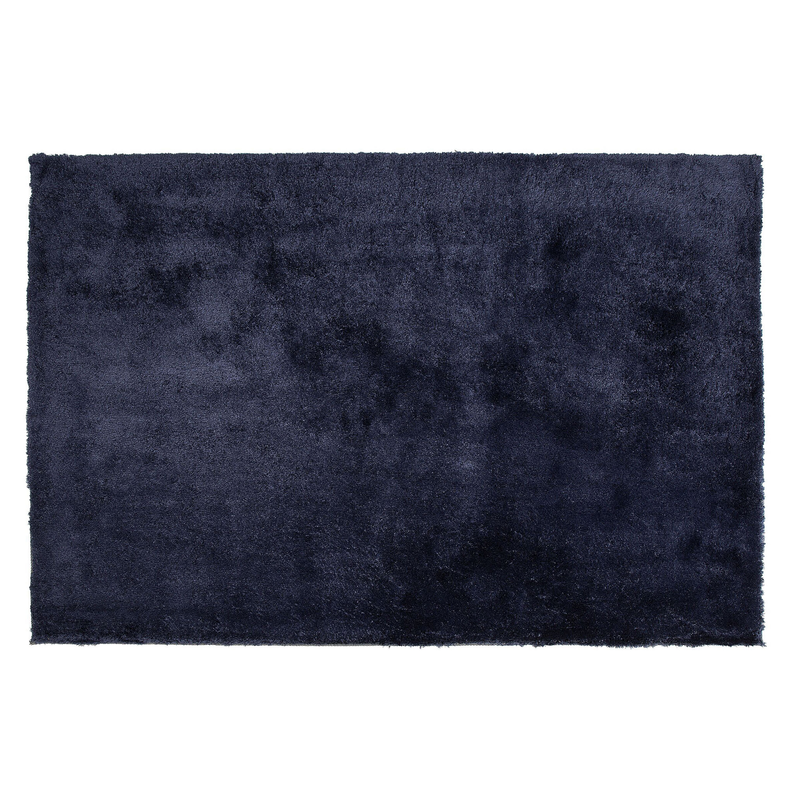 Shaggy gulvtæppe EVREN Mørkeblå 140 x 200 cm