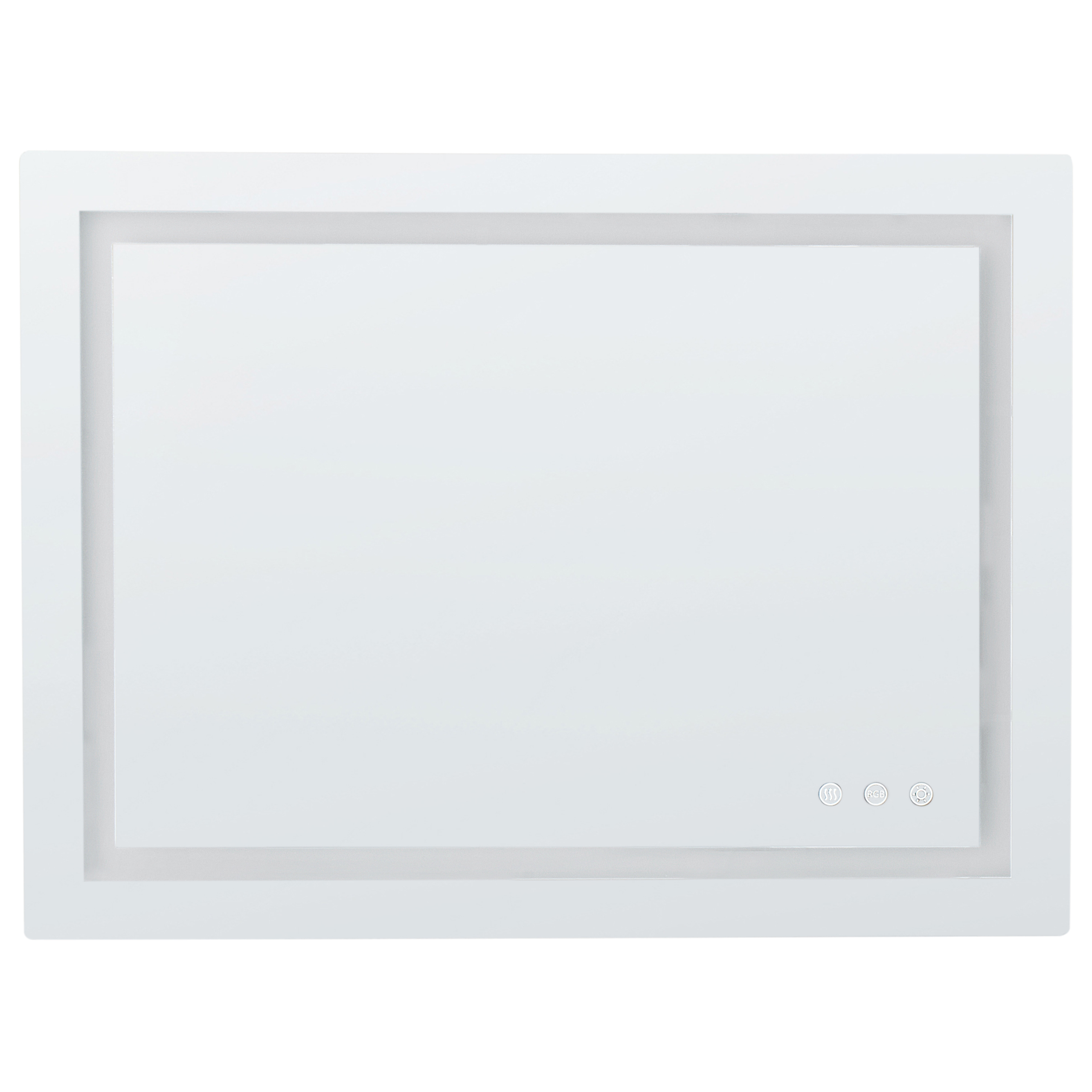 LED-badeværelsesspejl PRENOIS 80 cm 60 cm Sølv