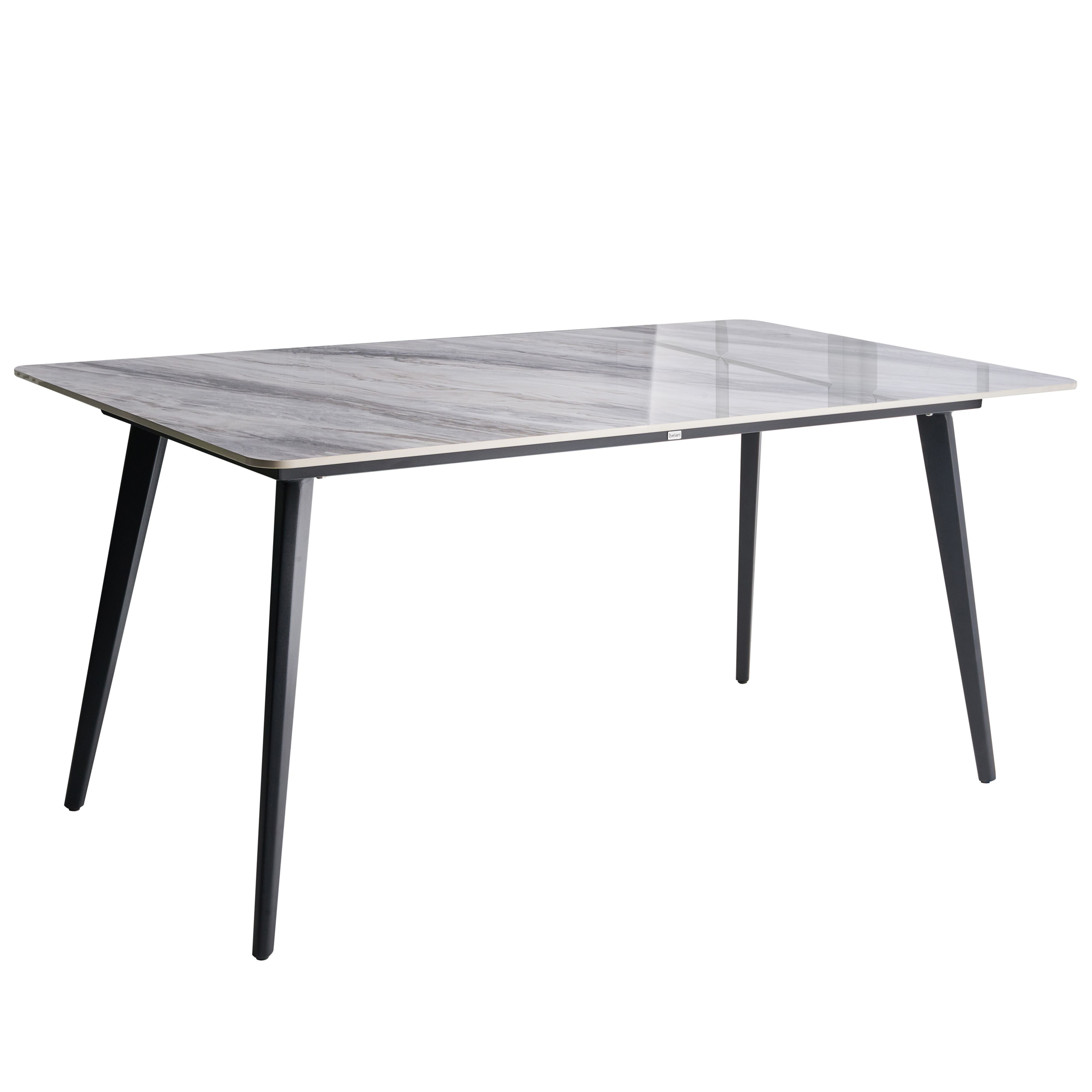 Havebord RODALLO 160 cm 90 cm Sten Grå marmor