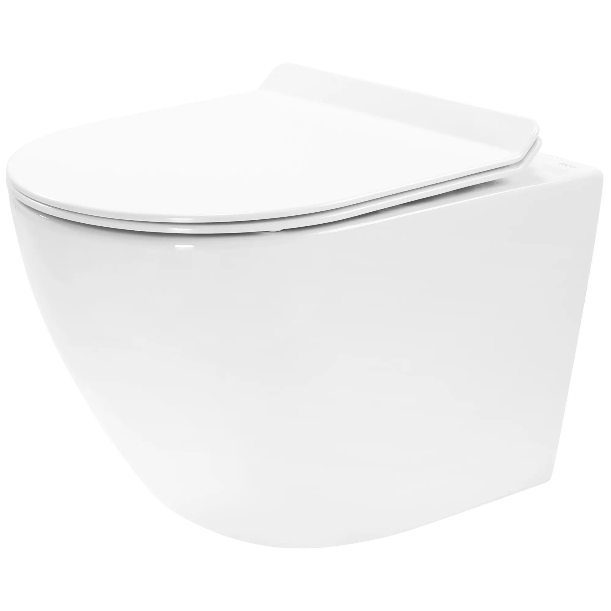 REA væghængt toilet CARTER RIMLESS DUROPLAST/SLIM/ZM N Hvid, 49x37x32,5cm
