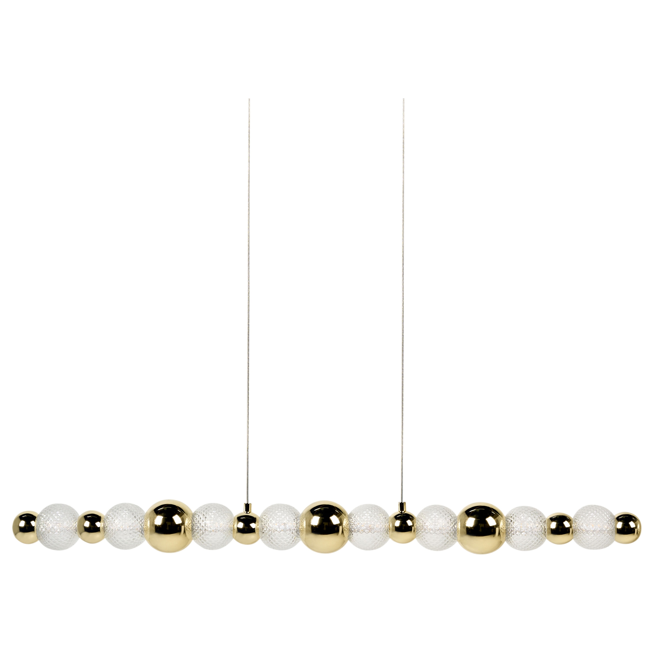 LED-pendel lampe SORA Glas Guld